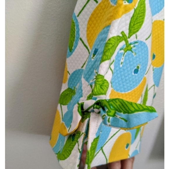 🆕 Lilly Pulitzer Millicent Capri in White Citron - Picture 3 of 5